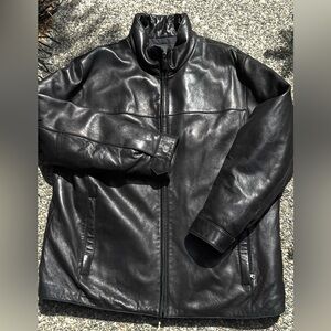 Andrew Marc New York Men's Black Leather Jacket